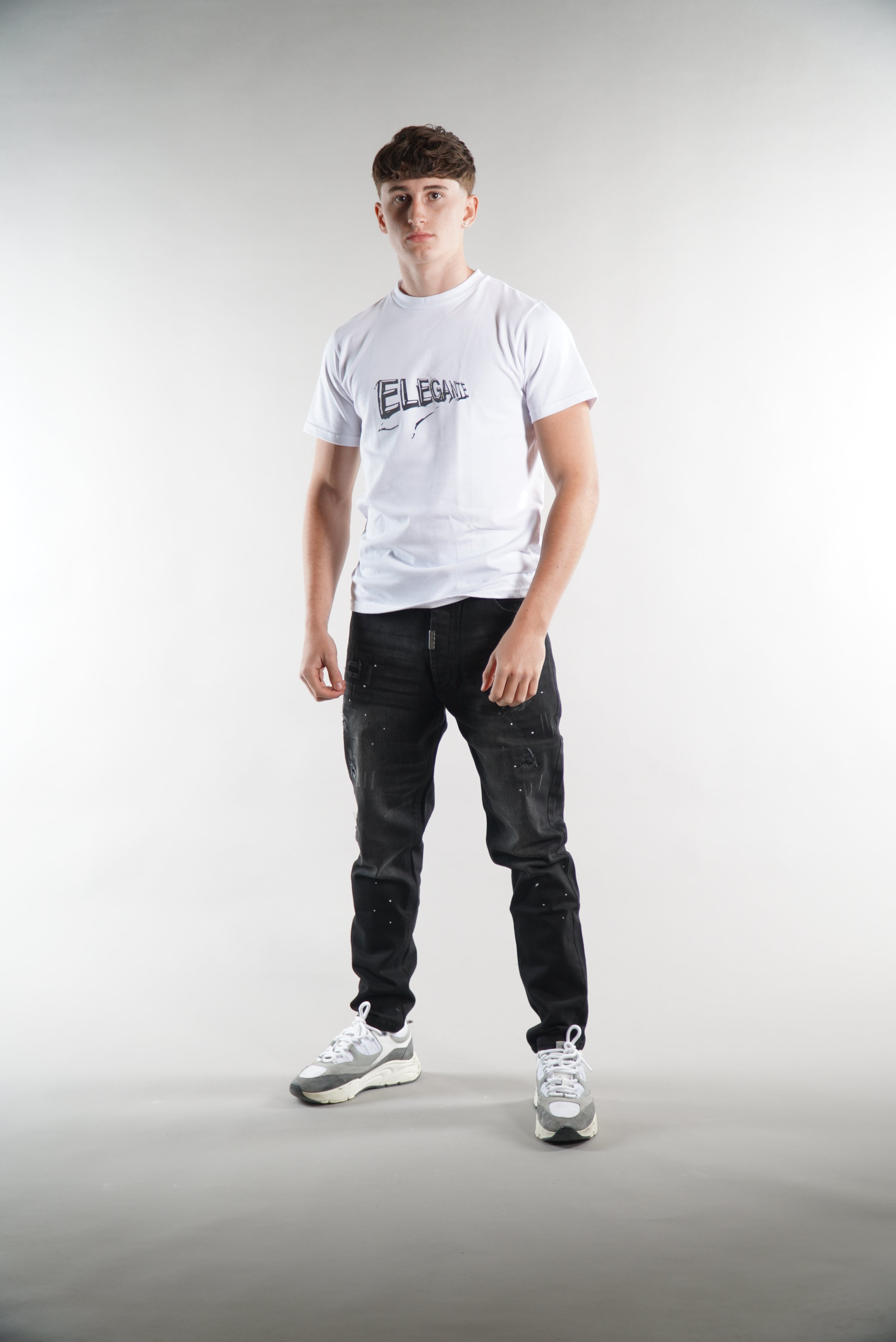 Men's Elegante Black Denim Designer Jeans