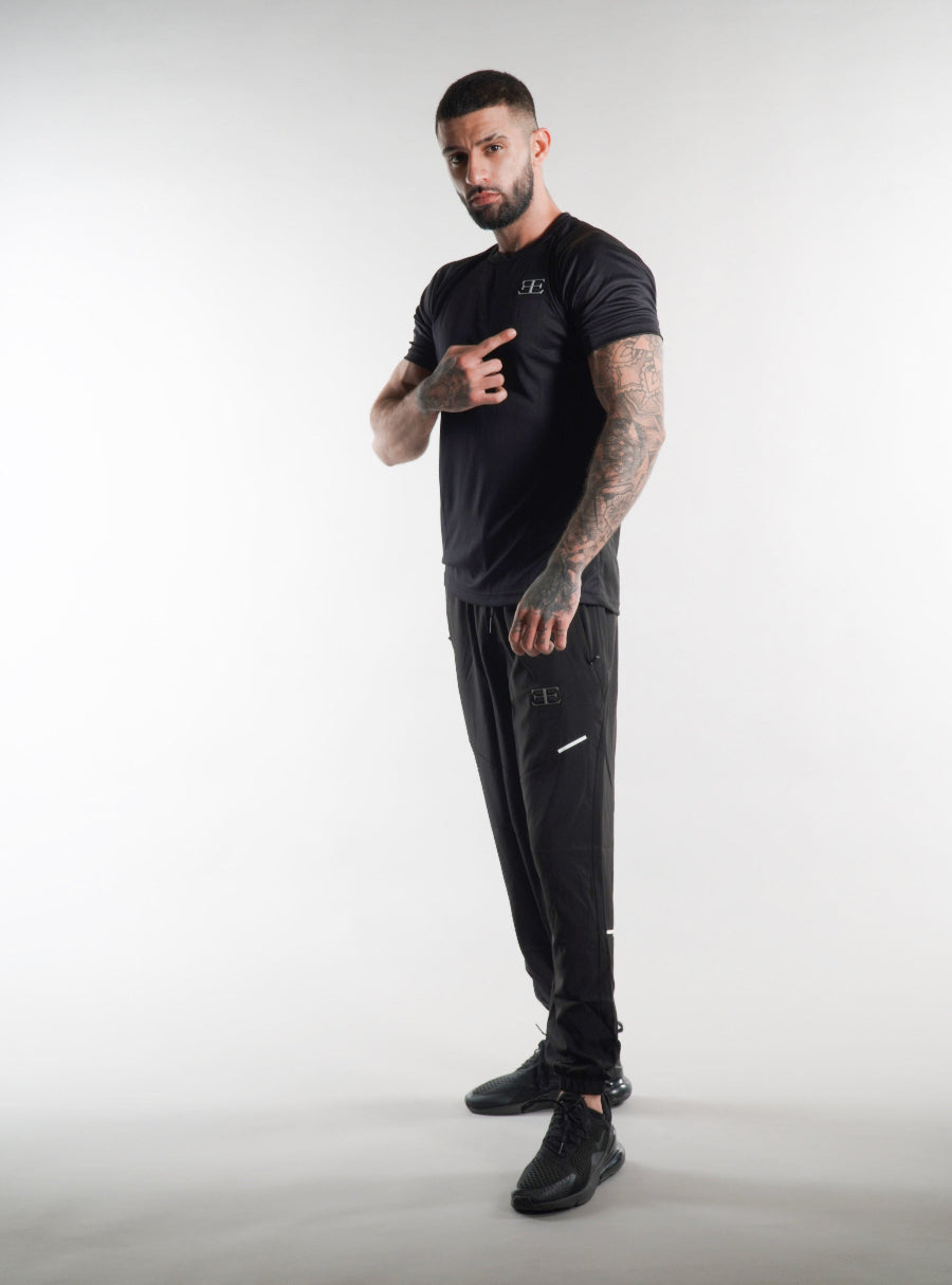 Men's Elegante gym T-Shirt in black, activewear, mens gym clothing
