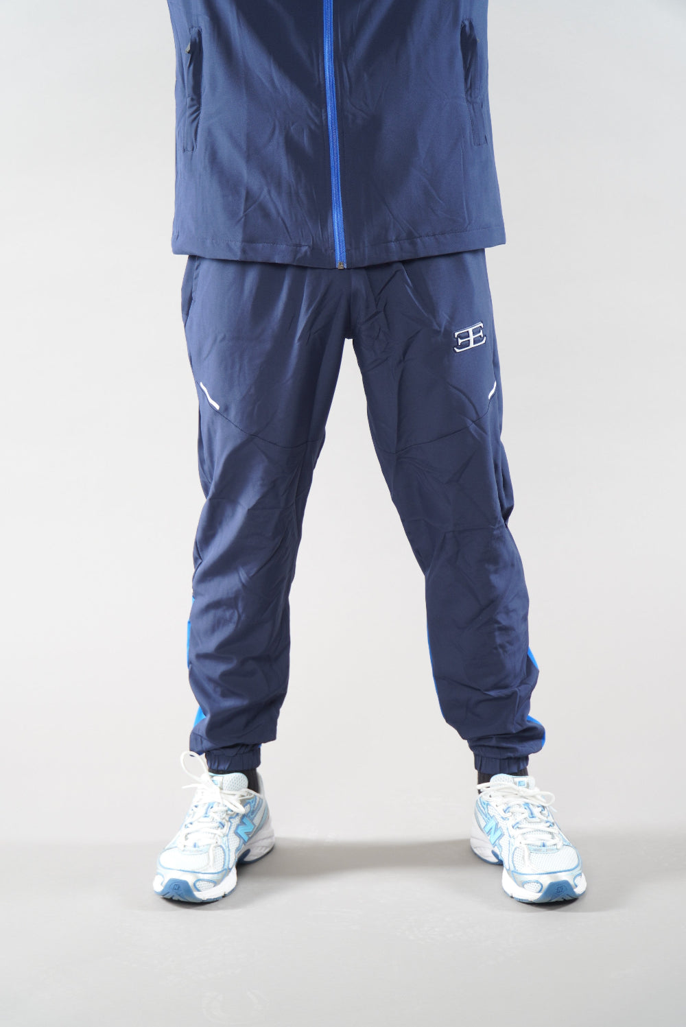 Navy Royal Blue Joggers Tracksuit Elegante London Mens Activewear