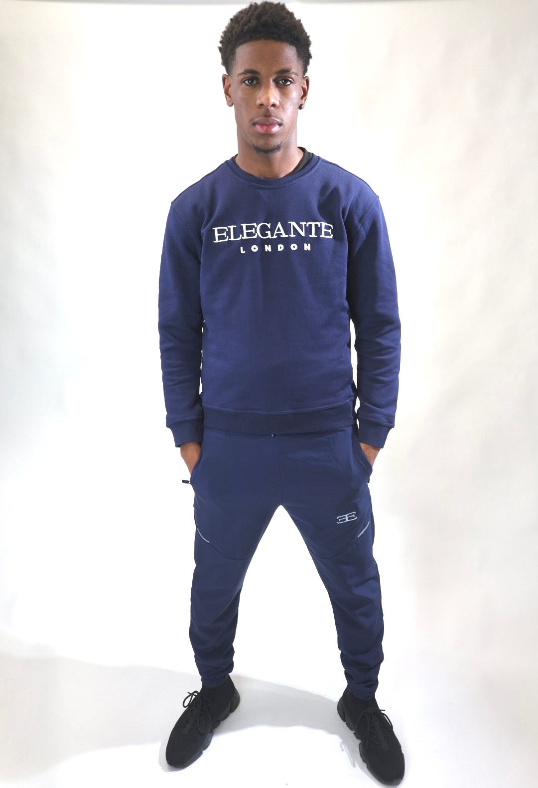 Urban Navy Luxe Sweatshirt Streetwear For Men