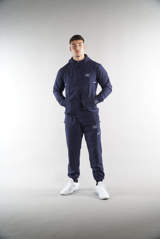 Men's Elegante Tracksuit jacket with hood in Navy, JD sports jackets, activewear, mens street clothing