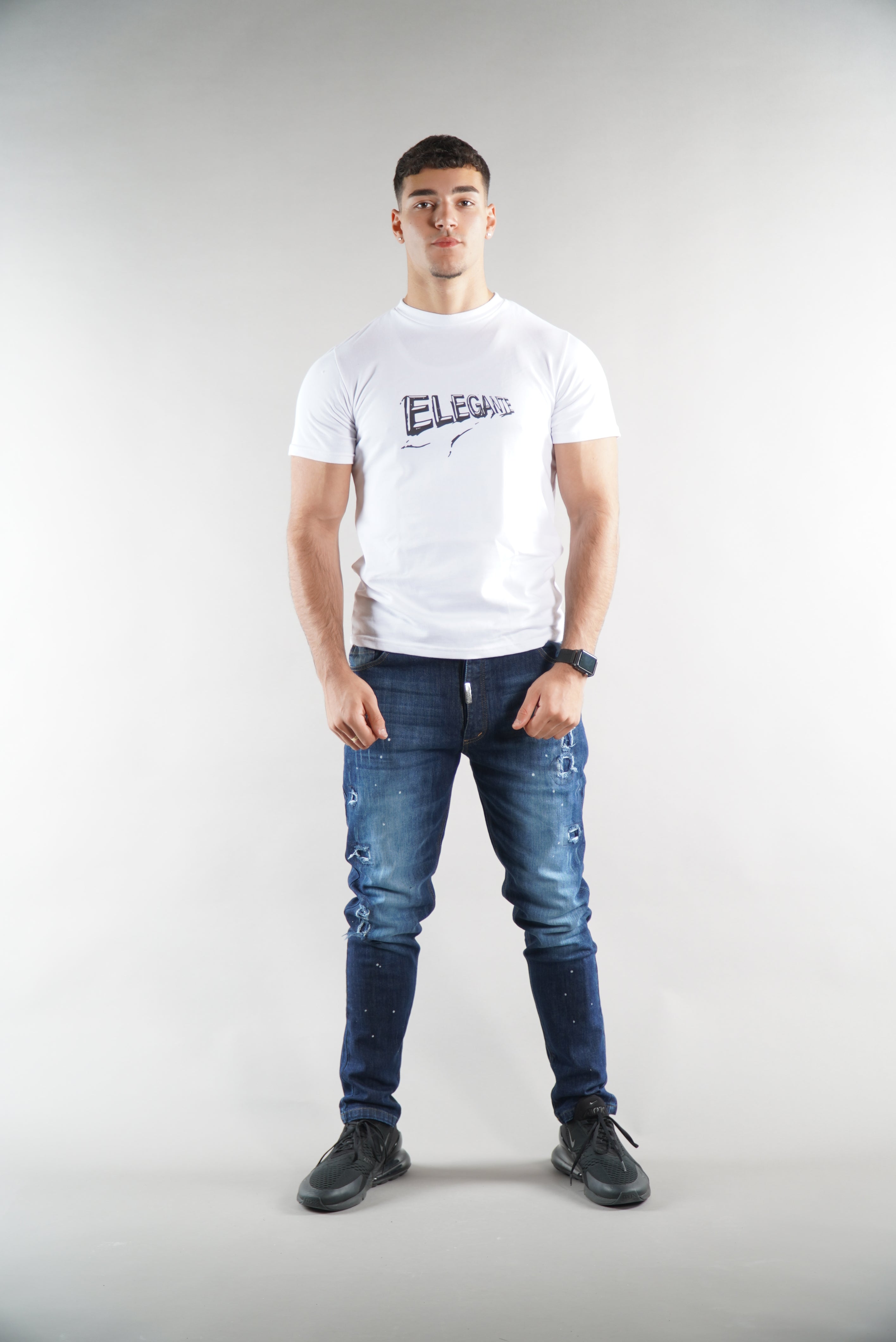 Men's Blue Elegante Denim Designer Jeans