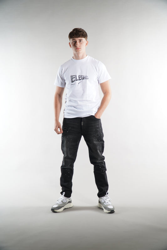 Men's Elegante Black Denim Designer Jeans