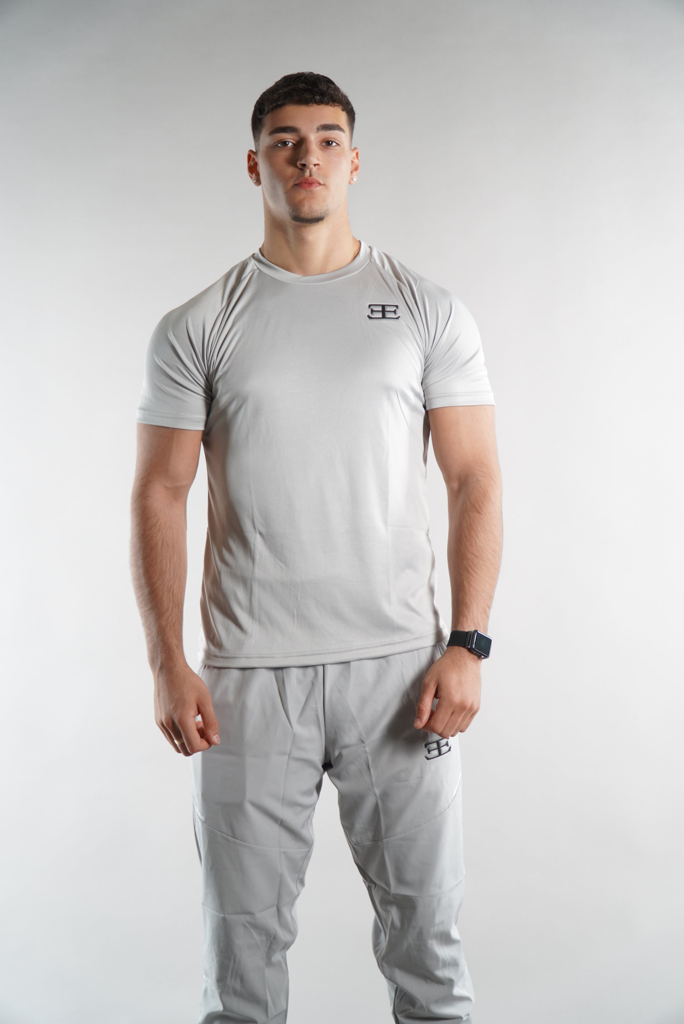 Men's Elegante gym T-Shirt in grey, activewear, mens gym clothing