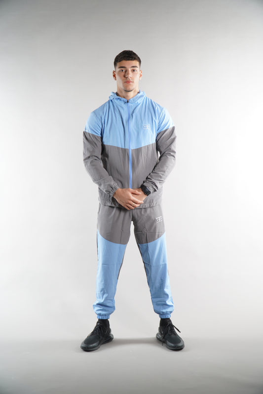 Men's Elegante Sky Blue Tracksuit joggers, mens sports tracksuit sets, activewear, gym wear, sportswear clothing, joggers