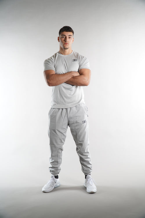 Men's Elegante gym T-Shirt in grey, activewear, mens gym clothing