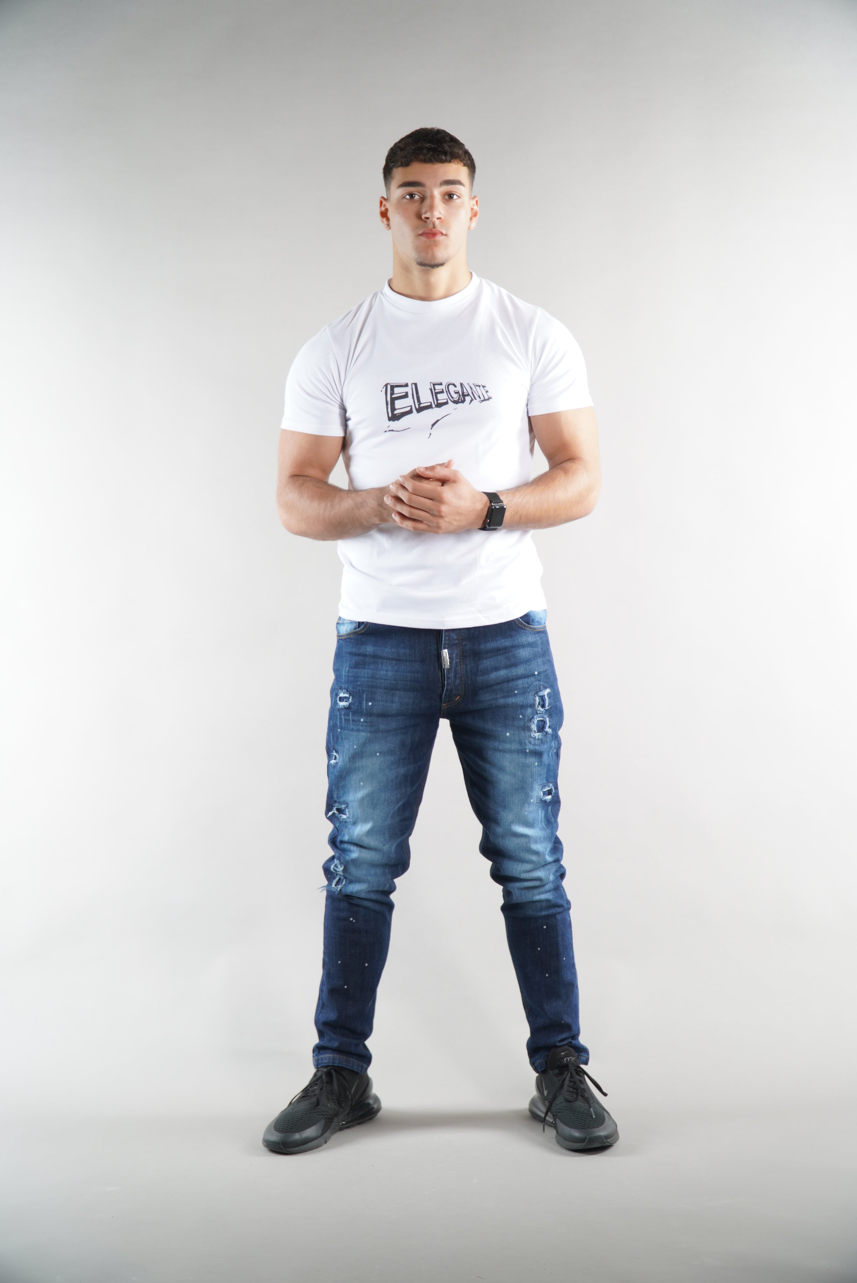 Men's Blue Elegante Denim Designer Jeans