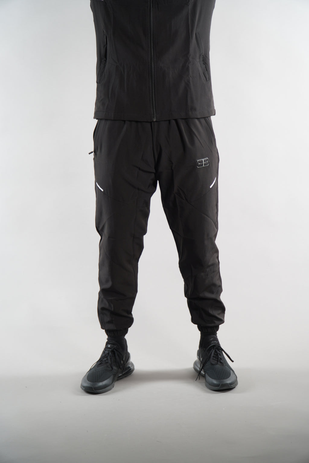 Men's Elegante Black Tracksuit joggers, JD sports jackets, activewear, mens gym wear, sportswear clothing