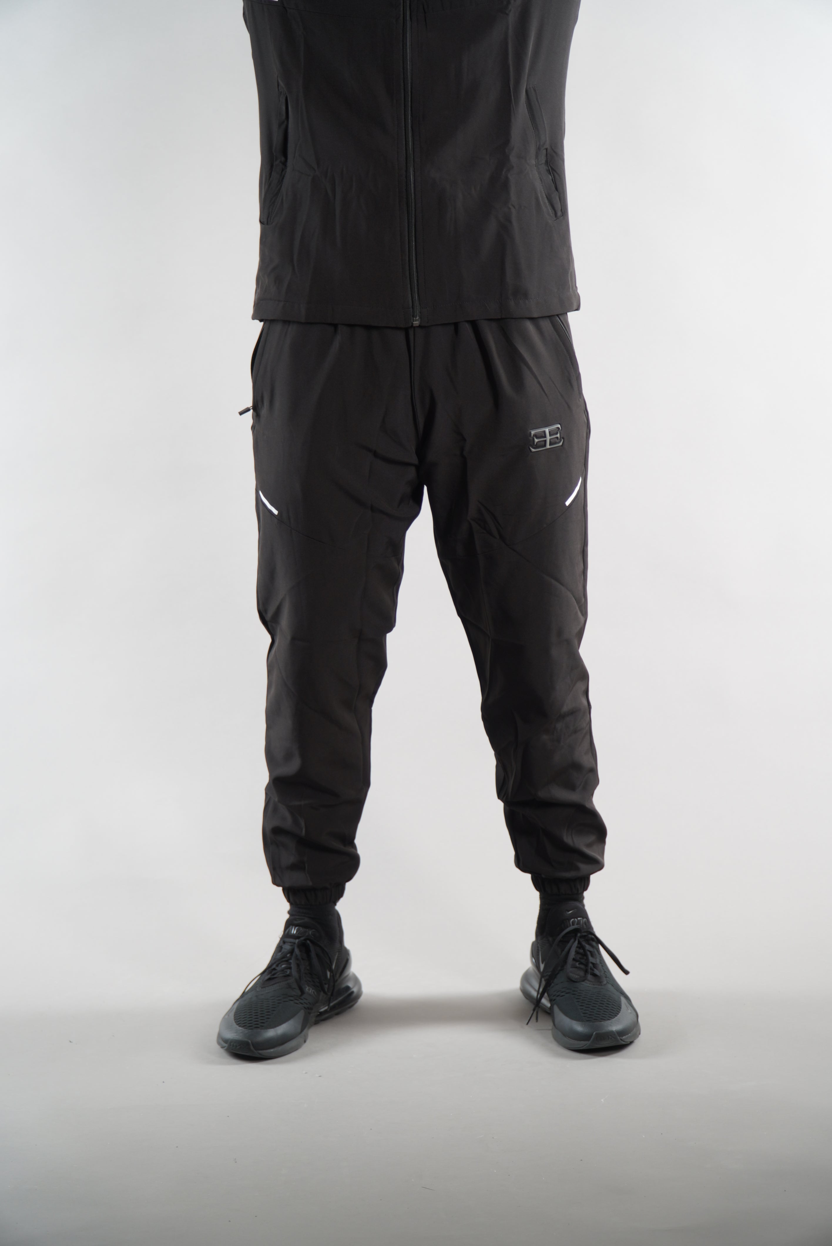 Men's Elegante Black Tracksuit joggers, JD sports jackets, activewear, mens gym wear, sportswear clothing