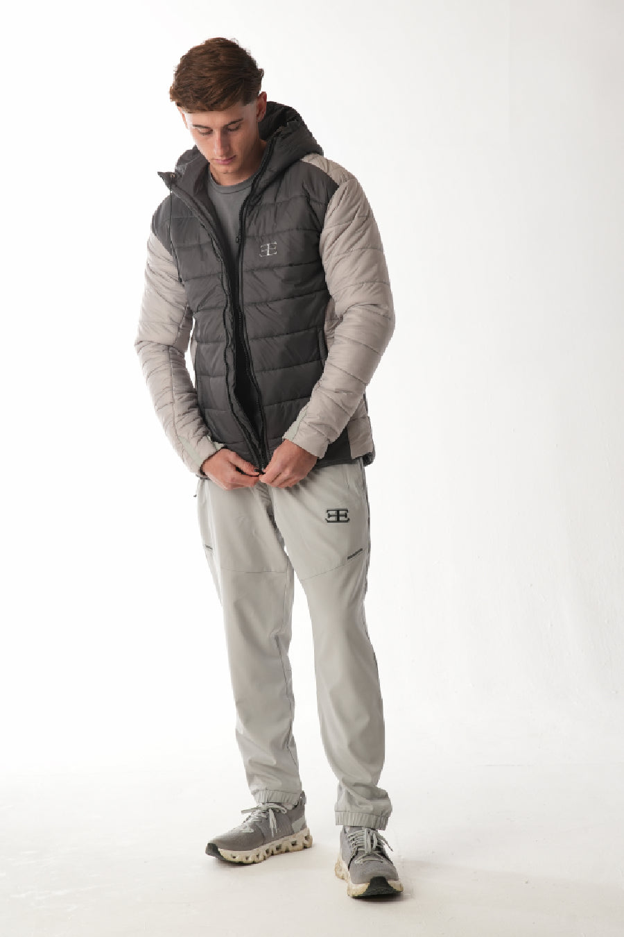 Alpico Charcoal Silver Grey Puffer Jacket