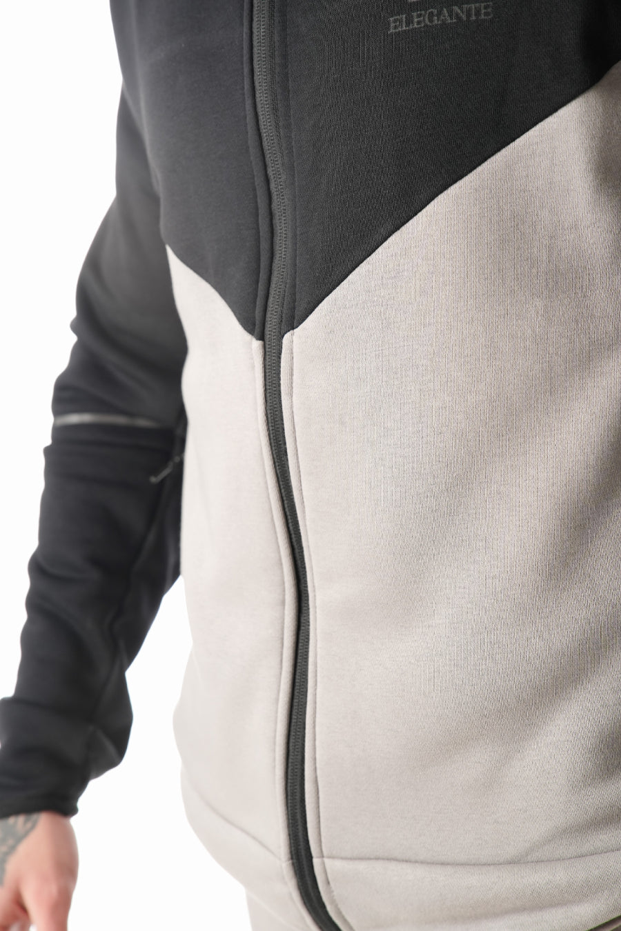Arctico Black Greige Tracksuit Hoodie