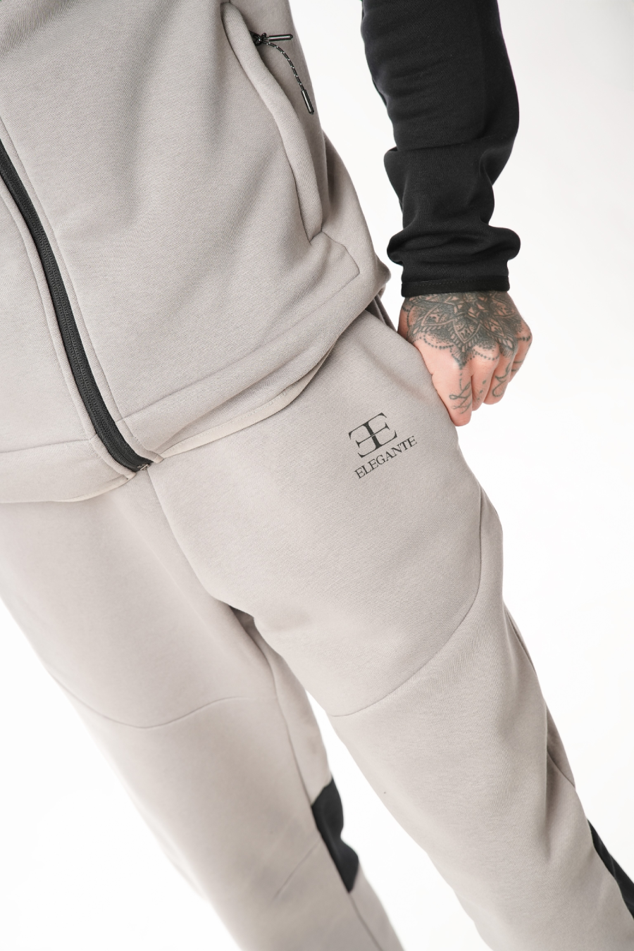 Arctico Black Greige Tracksuit Joggers