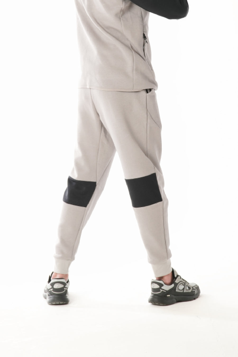 Arctico Black Greige Tracksuit Joggers