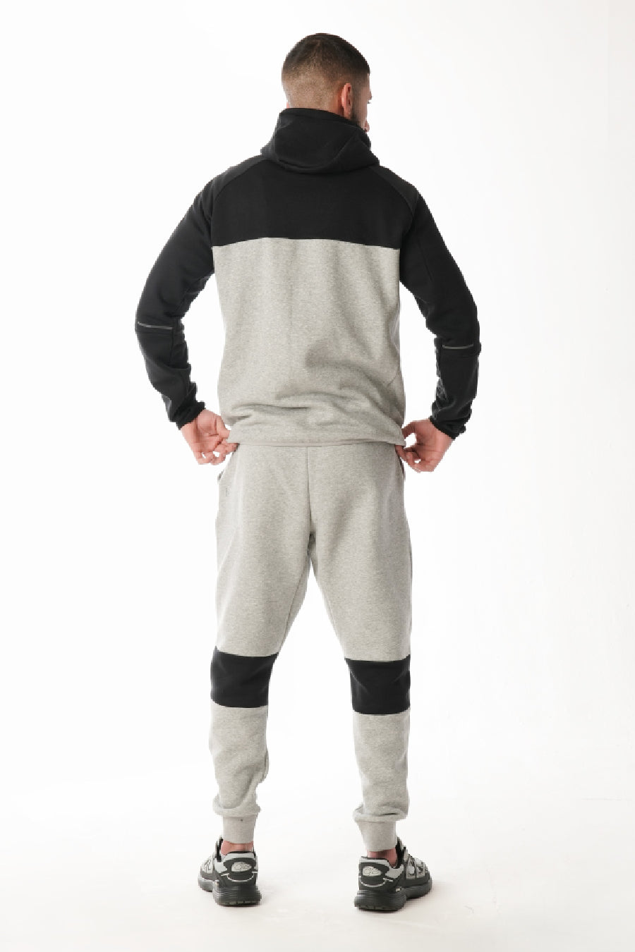 Arctico Black Hazel Grey Tracksuit Joggers