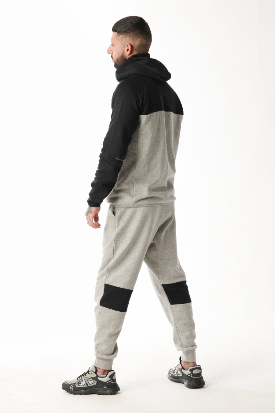 Arctico Black Hazel Grey Tracksuit Joggers