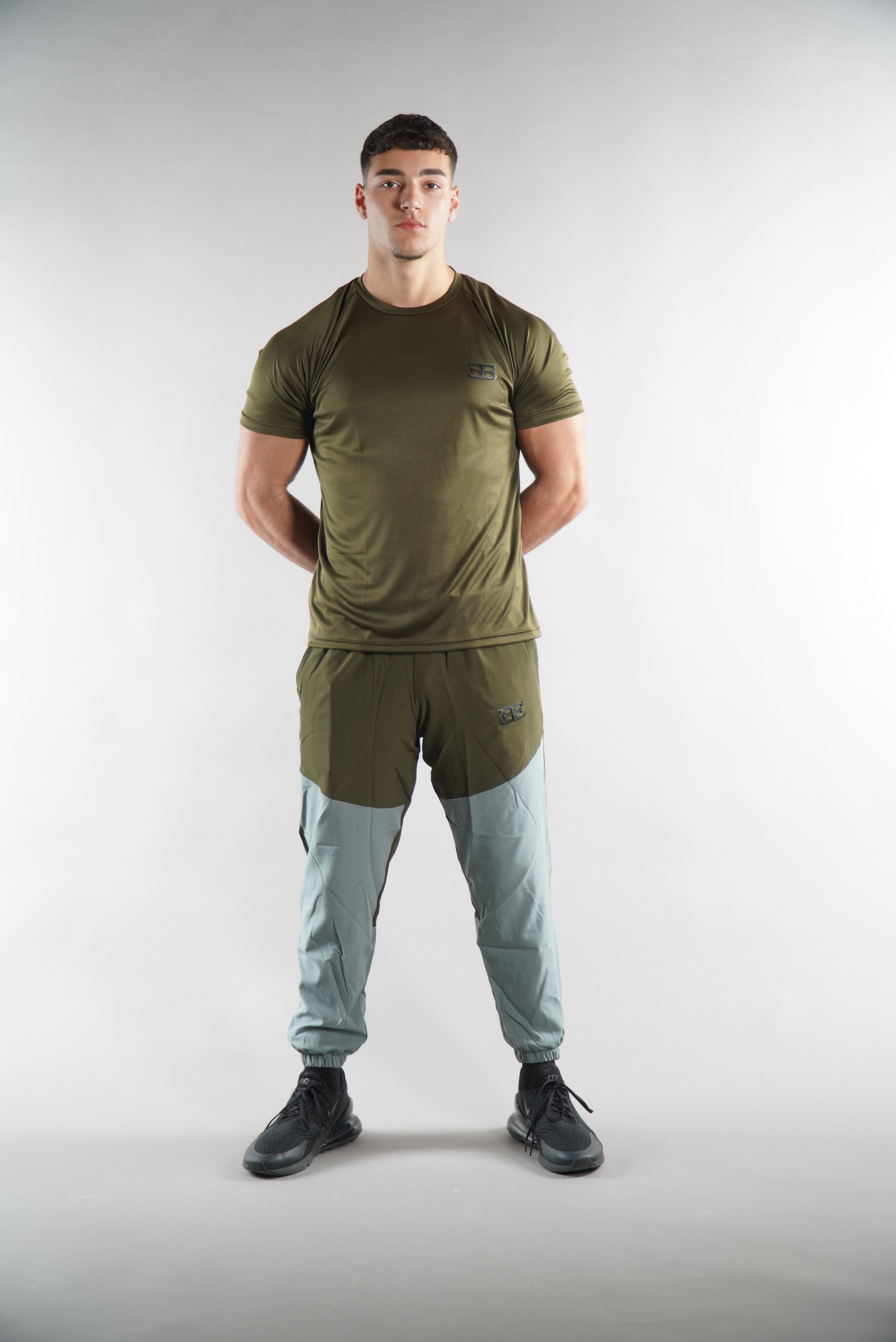 Men's Elegante gym T-Shirt in green, activewear, mens gym clothing
