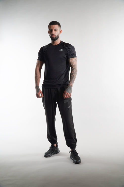 Men's Elegante gym T-Shirt in black, activewear, mens gym clothing