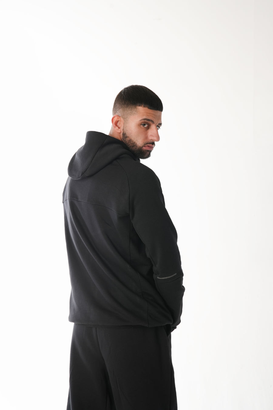 Arctico Black Tracksuit Hoodie