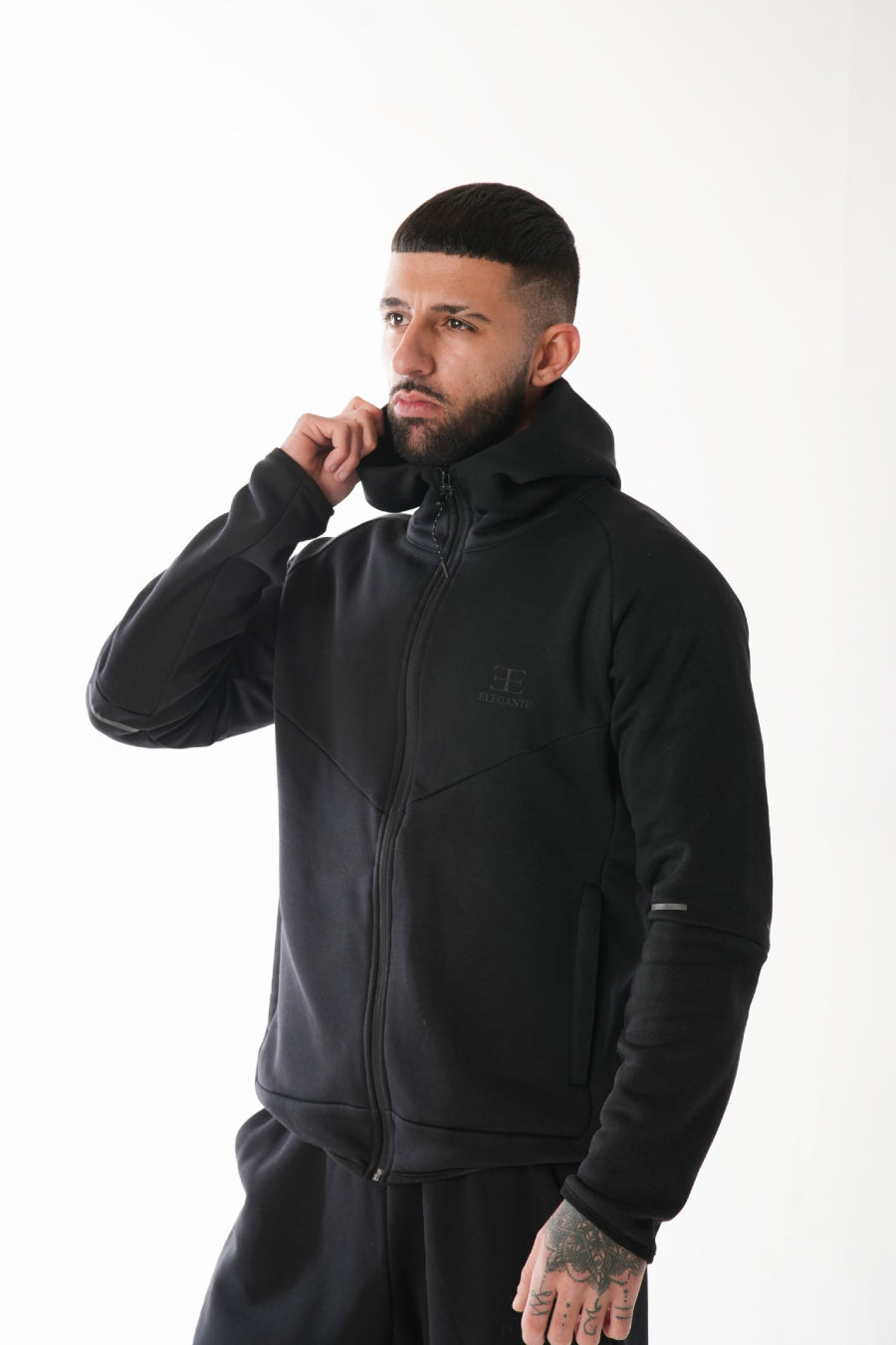 Arctico Black Tracksuit Hoodie