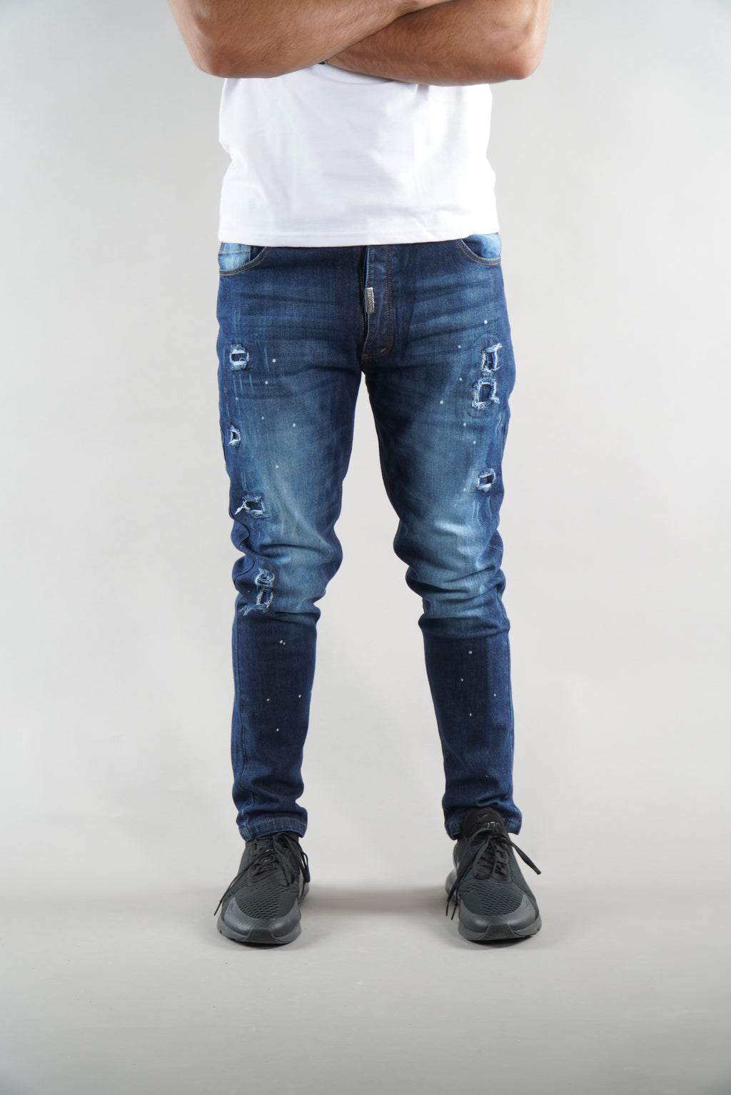 Men's Blue Elegante Denim Designer Jeans