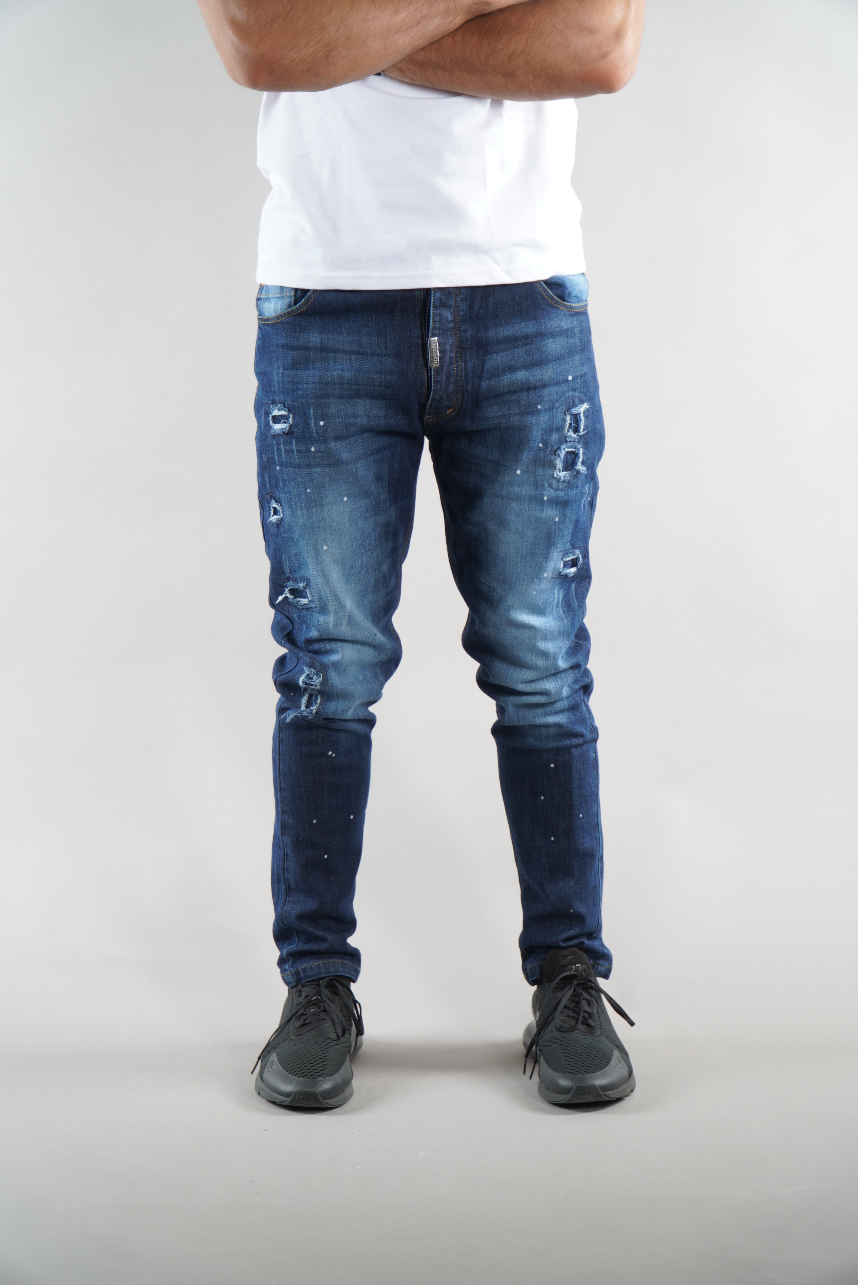 Men's Blue Elegante Denim Designer Jeans