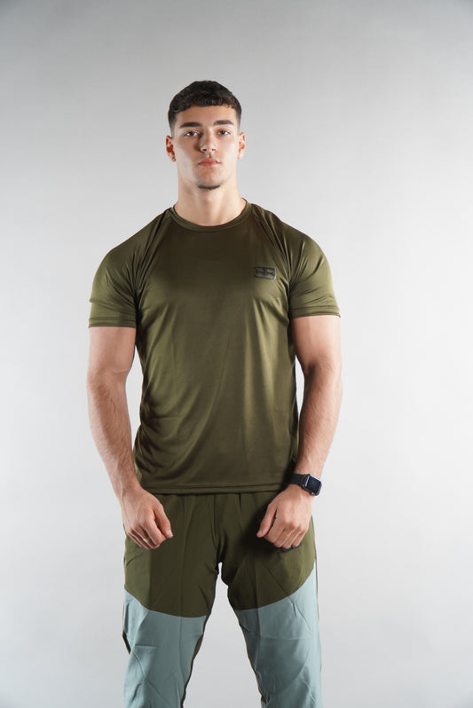 Elevat Olive Green T-Shirt