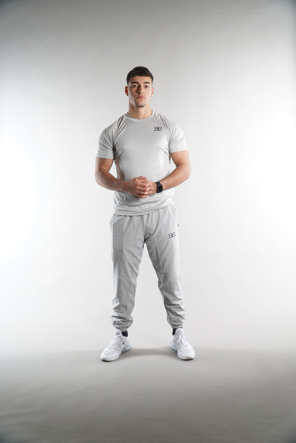 Men's Elegante gym T-Shirt in grey, activewear, mens gym clothing