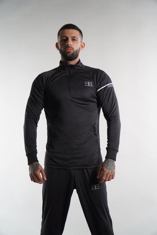 Stryda Black 1/4 Zip Top