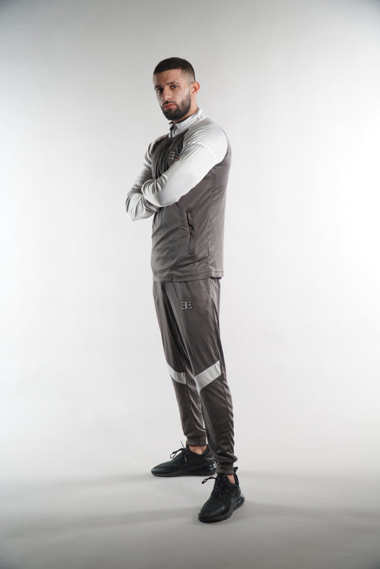 Stryda Charcoal Light Grey 1/4 Zip Top