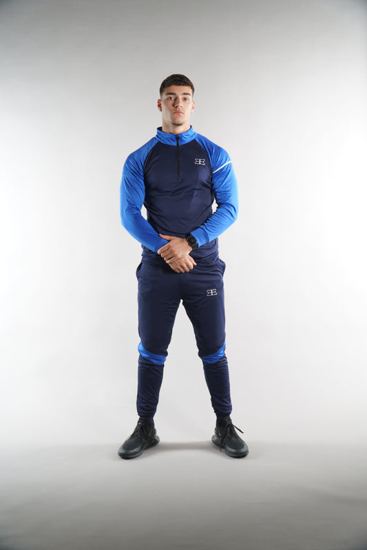 Stryda Navy Royal Blue 1/4 Zip Top