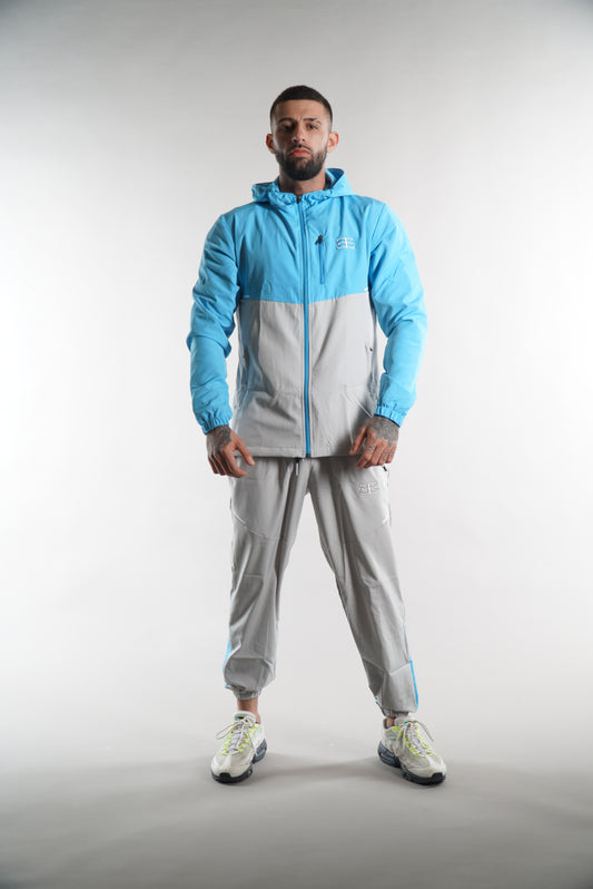 Loreno Turquoise Grey Joggers