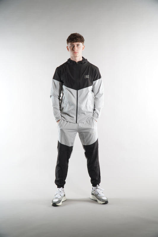 Verdano Black Silver Grey Joggers