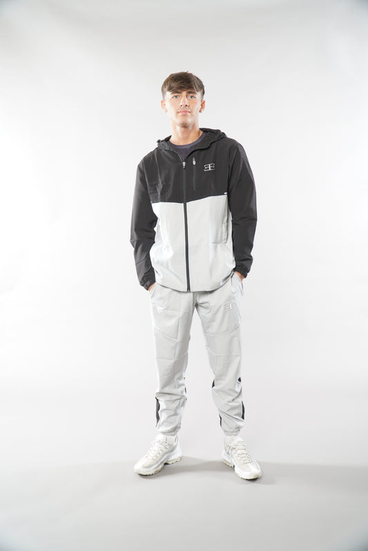 Men's Black and Grey Tracksuit Joggers & jacket, activewear for men, sportswear and gymwear