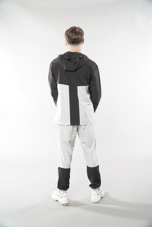 Men's Black and Grey Tracksuit Joggers & jacket, activewear for men, sportswear and gymwear