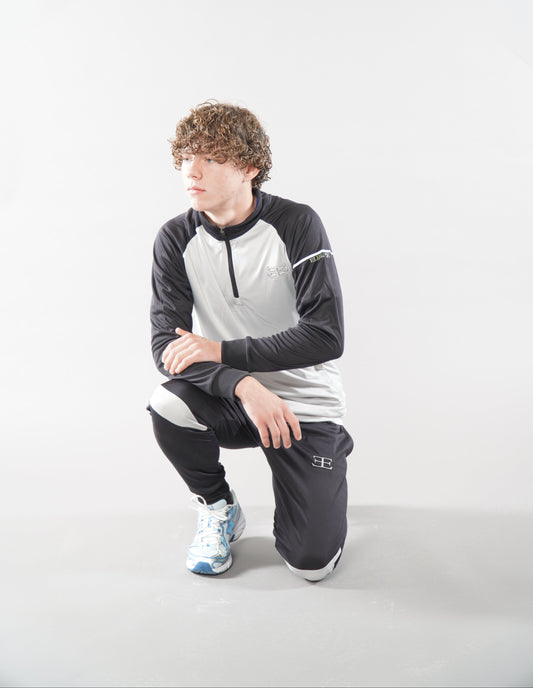 Stryda Black Grey Joggers
