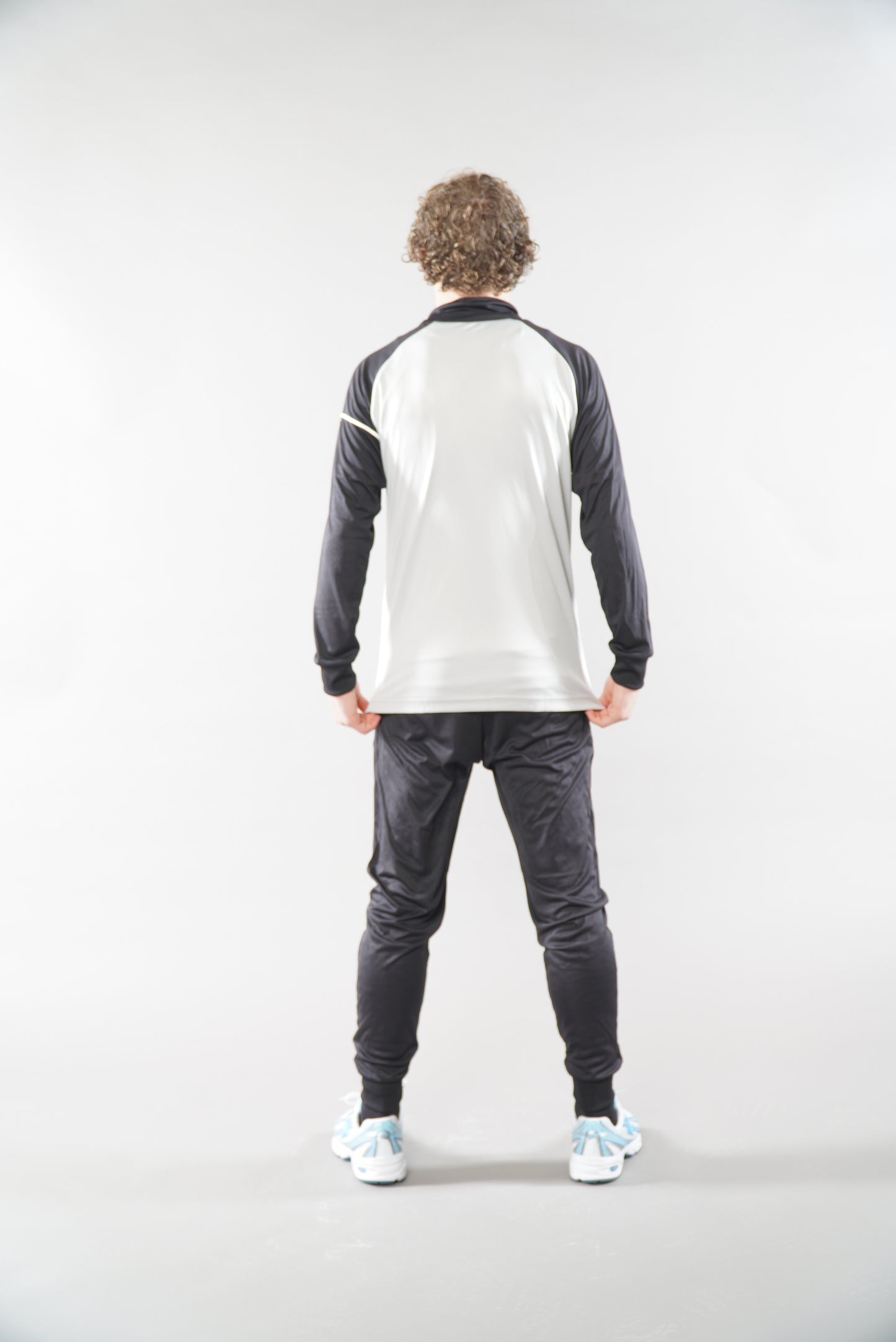 Stryda Black Grey 1/4 Zip Top