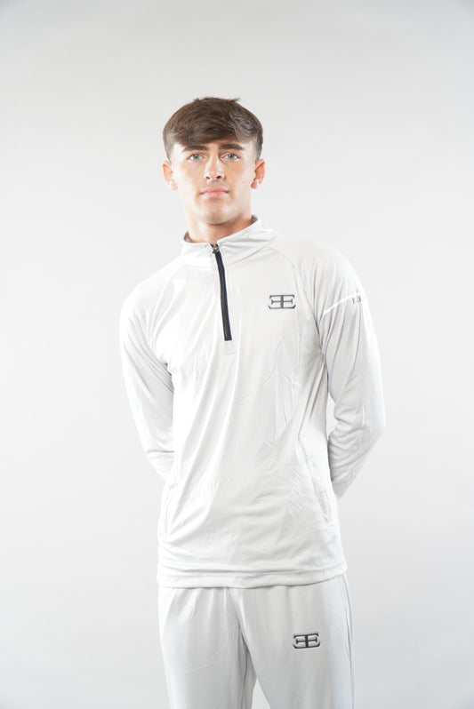 Stryda Silver Grey 1/4 Zip Top