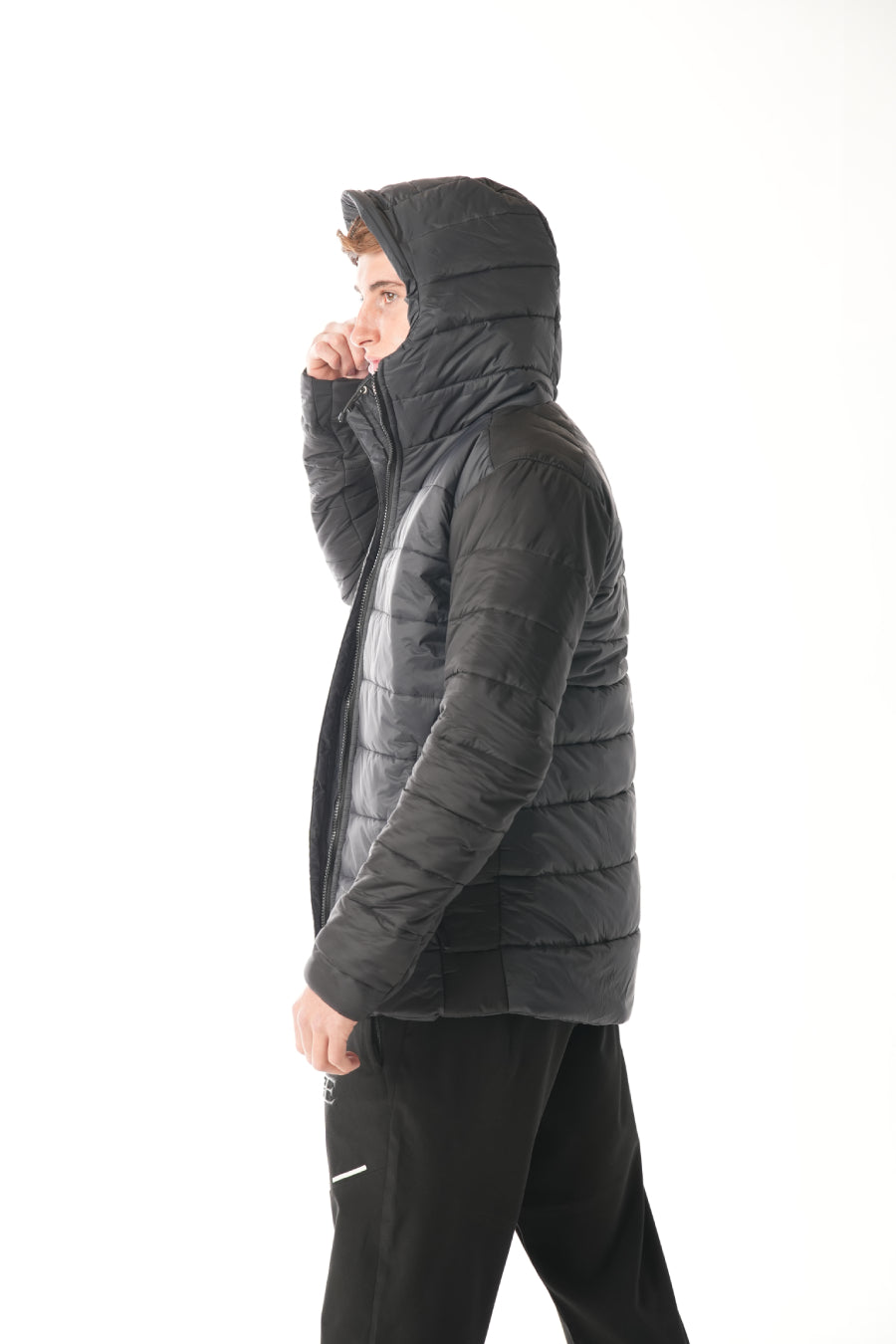 Alpico Black Steel Grey Puffer Jacket