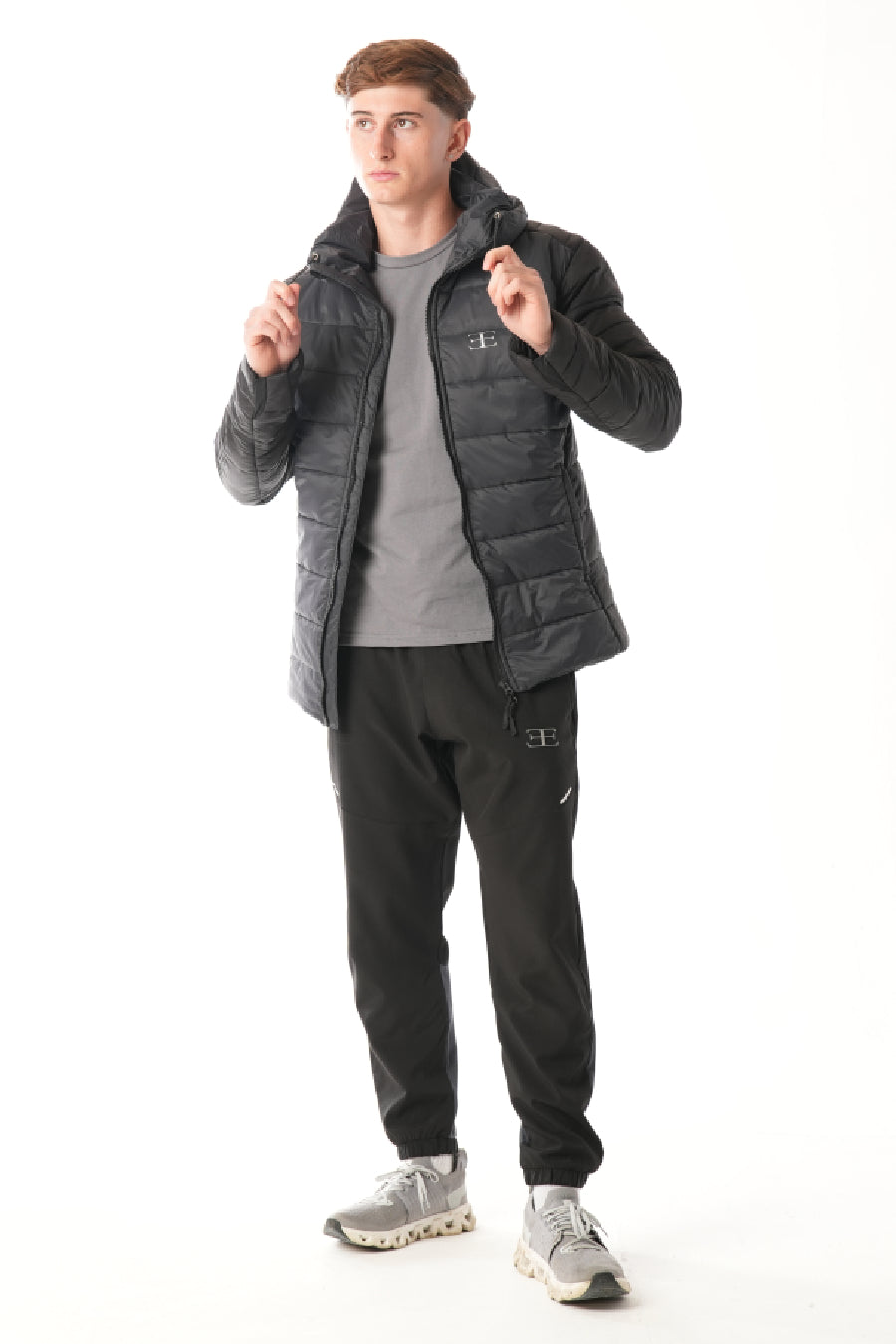 Alpico Black Steel Grey Puffer Jacket